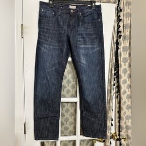 Unisex Weatherproof Vintage Denim Jeans slim straight size 34x32 EUC